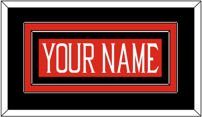 Texas Tech Baseball Nameplate - Alternate Red (2018-2019) - Signature Tier 3