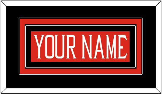 Texas Tech Baseball Nameplate - Alternate Red (2018-2019) - Signature Tier 3
