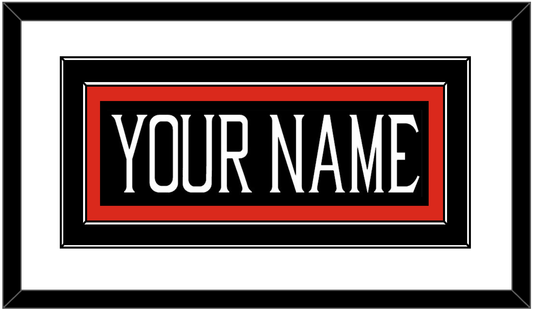 Texas Tech Baseball Nameplate - Alternate Black (2018-2019) - Signature Tier 1