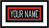 Texas Tech Baseball Nameplate - Alternate Black (2018-2019) - Double Mat 1