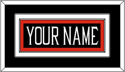 Texas Tech Baseball Nameplate - Alternate Black (2018-2019) - Signature Tier 2