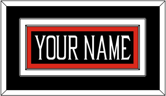 Texas Tech Baseball Nameplate - Alternate Black (2018-2019) - Signature Tier 2