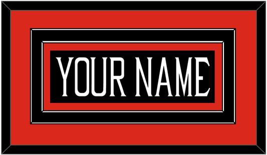 Texas Tech Baseball Nameplate - Alternate Black (2018-2019) - Signature Tier 3