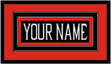 Texas Tech Baseball Nameplate - Alternate Black (2018-2019) - Double Mat 3