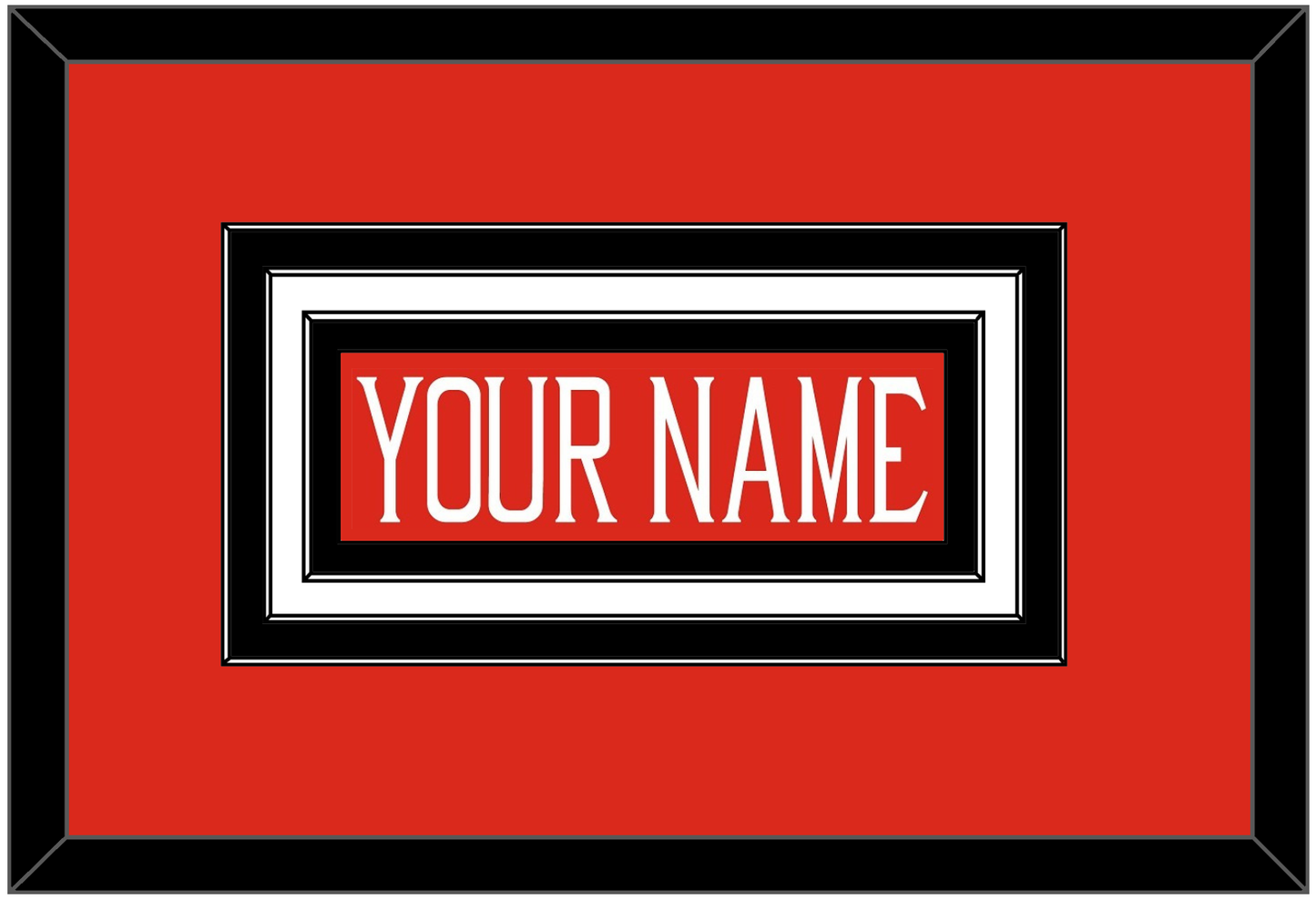 Texas Tech Baseball Nameplate - Alternate Red (2018-2019) - Premier Tier 1