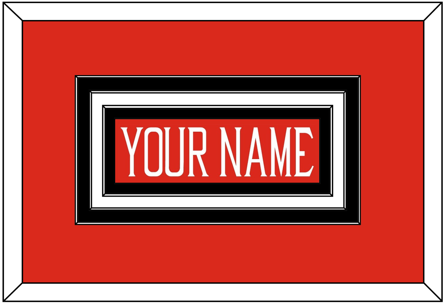 Texas Tech Baseball Nameplate - Alternate Red (2018-2019) - Premier Tier 1