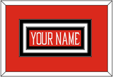 Texas Tech Baseball Nameplate - Alternate Red (2018-2019) - Triple Mat 1