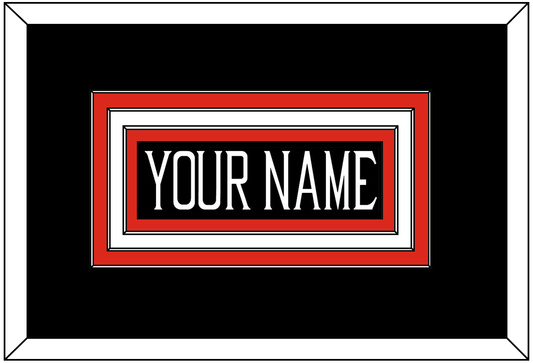 Texas Tech Baseball Nameplate - Alternate Black (2018-2019) - Premier Tier 1