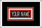 Texas Tech Baseball Nameplate - Alternate Black (2018-2019) - Triple Mat 1