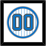 UCLA Baseball Number - Home Pinstripes (2010-2013) - Double Mat 1