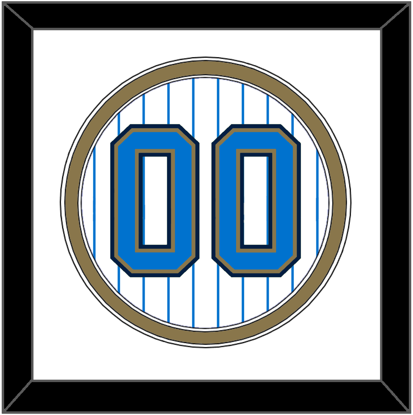UCLA Baseball Number - Home Pinstripes (2010-2013) - Signature Tier 2
