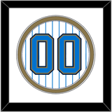 UCLA Baseball Number - Home Pinstripes (2010-2013) - Double Mat 2