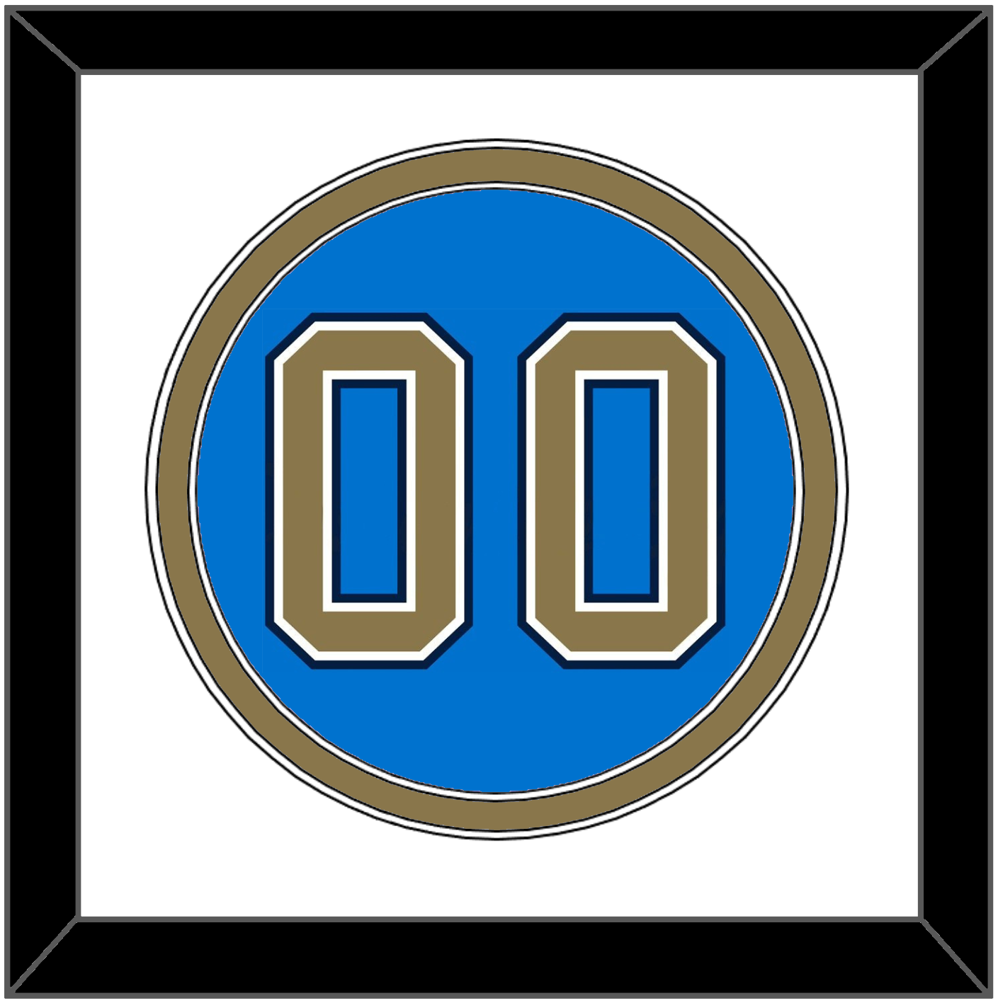 UCLA Baseball Number - Alternate Light Blue (2010-2013) - Signature Tier 1