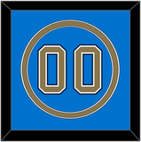 UCLA Baseball Number - Alternate Light Blue (2010-2013) - Double Mat 2