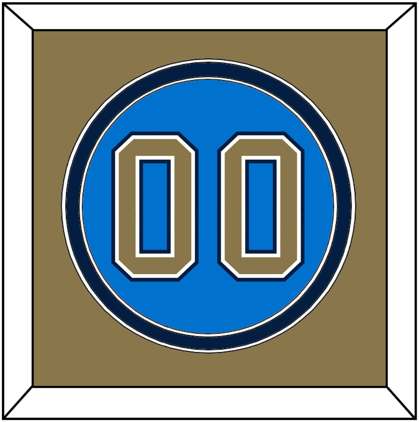 UCLA Baseball Number - Alternate Light Blue (2010-2013) - Signature Tier 3