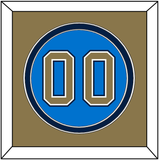 UCLA Baseball Number - Alternate Light Blue (2010-2013) - Double Mat 3