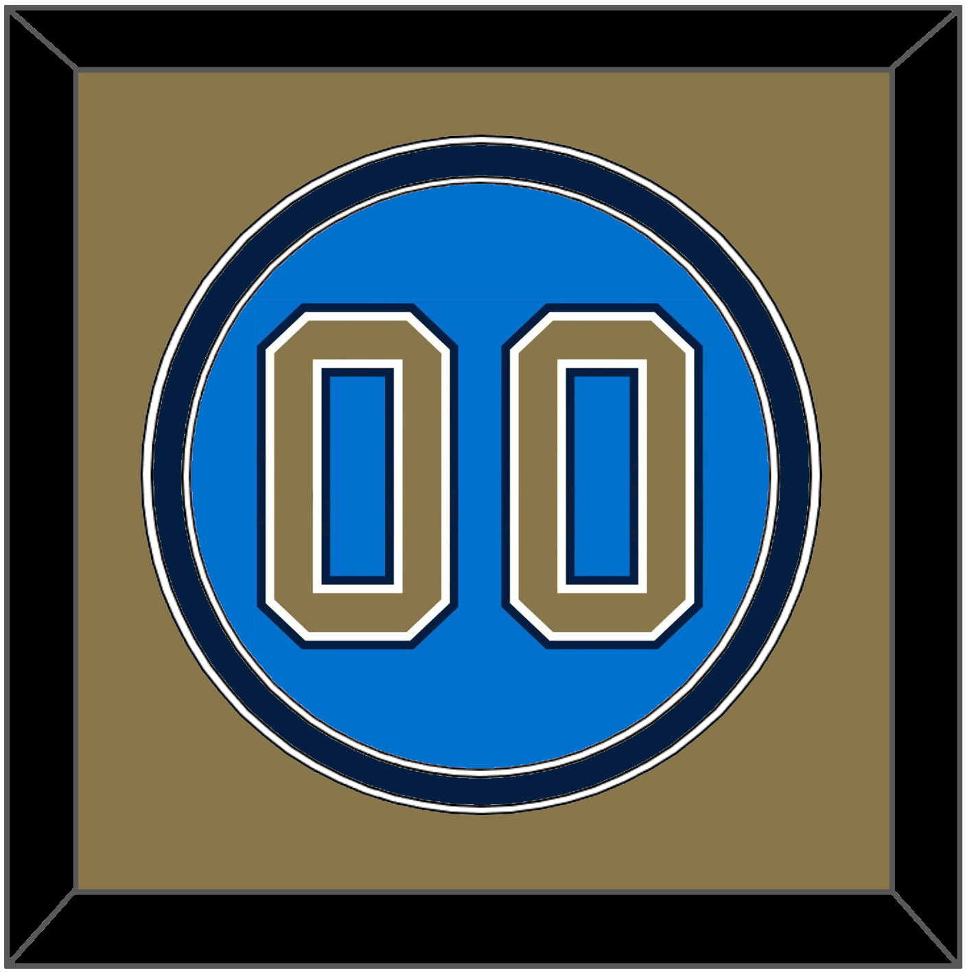 UCLA Baseball Number - Alternate Light Blue (2010-2013) - Signature Tier 3