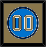 UCLA Baseball Number - Alternate Light Blue (2010-2013) - Double Mat 3