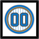 UCLA Baseball Number - Home Pinstripes (2010-2013) - Triple Mat 1