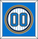 UCLA Baseball Number - Home Pinstripes (2010-2013) - Triple Mat 2