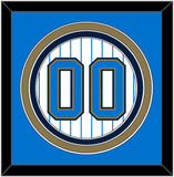 UCLA Baseball Number - Home Pinstripes (2010-2013) - Triple Mat 2