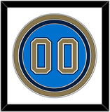 UCLA Baseball Number - Alternate Light Blue (2010-2013) - Triple Mat 1