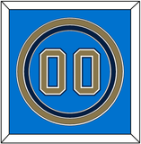 UCLA Baseball Number - Alternate Light Blue (2010-2013) - Triple Mat 2