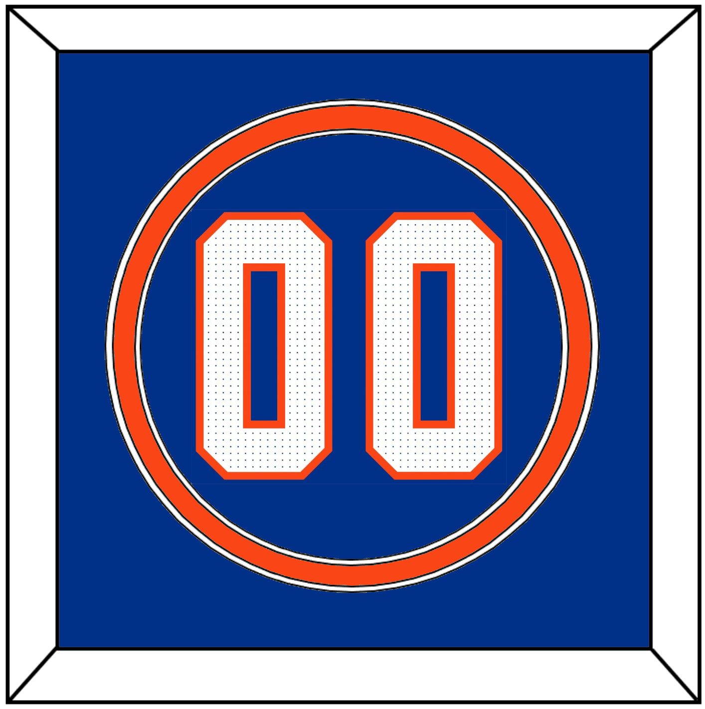 Florida Baseball Number - Road Blue - Signature Tier 2