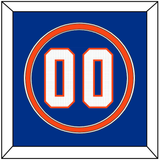 Florida Baseball Number - Road Blue - Double Mat 2