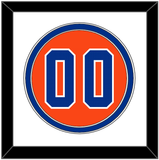 Florida Baseball Number - Alternate Orange - Double Mat 1