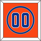 Florida Baseball Number - Alternate Orange - Double Mat 2