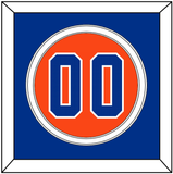 Florida Baseball Number - Alternate Orange - Double Mat 3