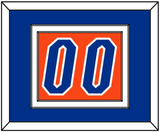 Florida Basketball Number - Road Orange (2017-2018) - Double Mat 3