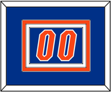 Florida Basketball Number - Road Blue (2017-2018) - Triple Mat 2