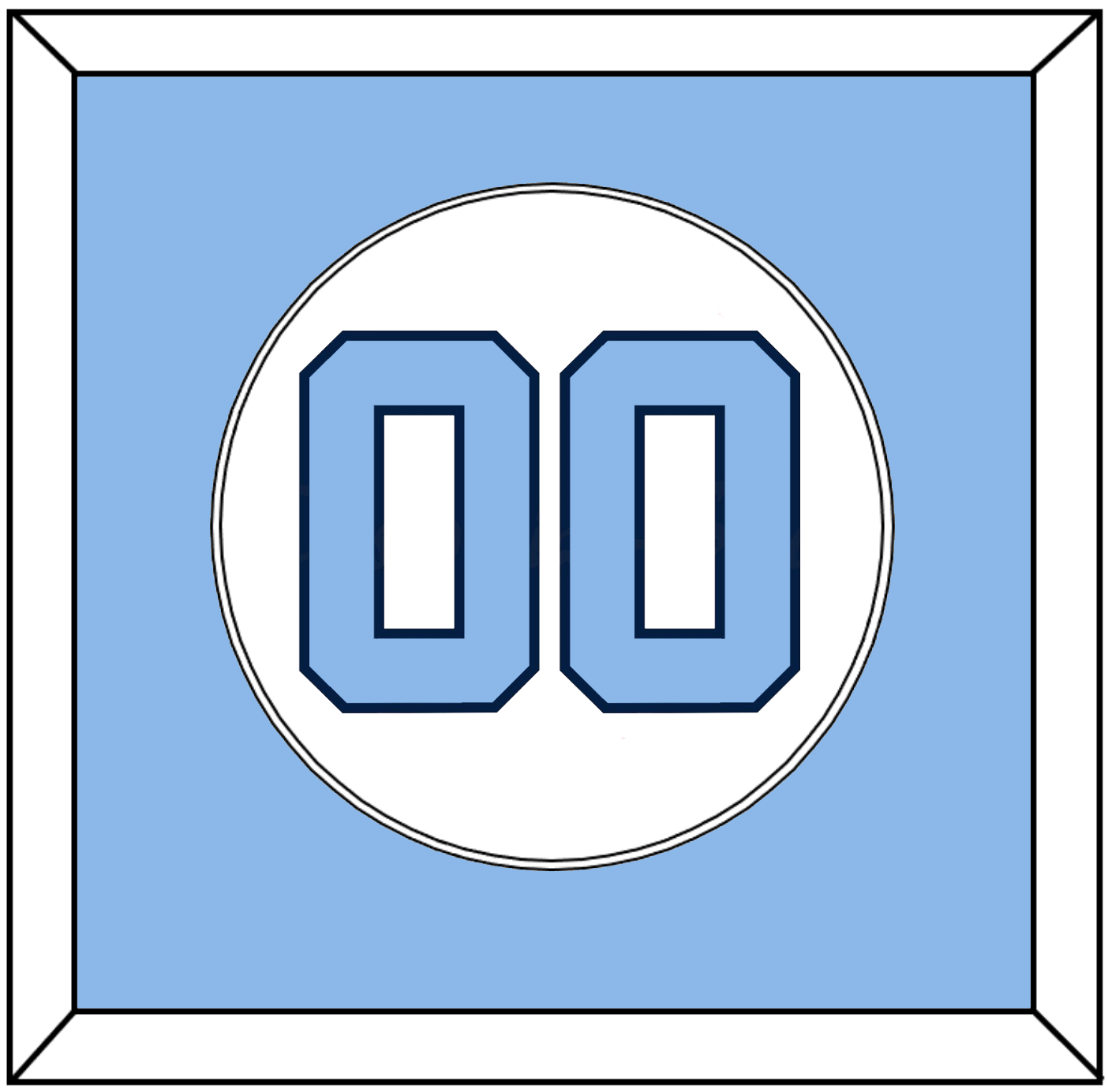 North Carolina Baseball Number - Home White (1999-2000) - Essential Tier 1