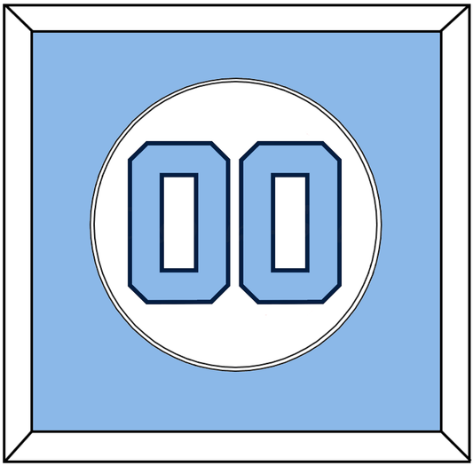 North Carolina Baseball Number - Home White (2014) - Essential Tier 1