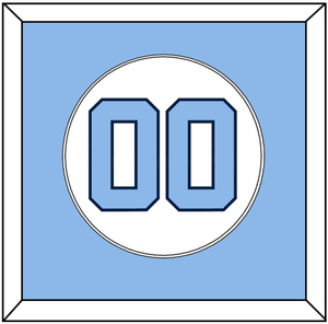 North Carolina Baseball Number - Home White (2014) - Single Mat 1