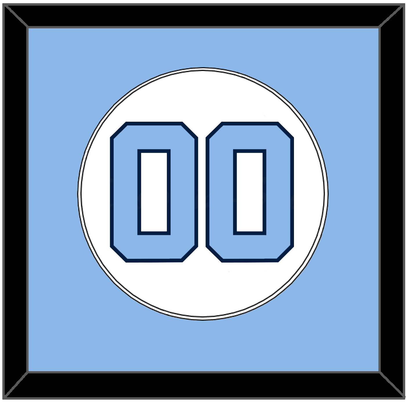 North Carolina Baseball Number - Home White (1999-2000) - Essential Tier 1