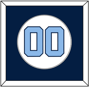 North Carolina Baseball Number - Home White (2014) - Single Mat 2