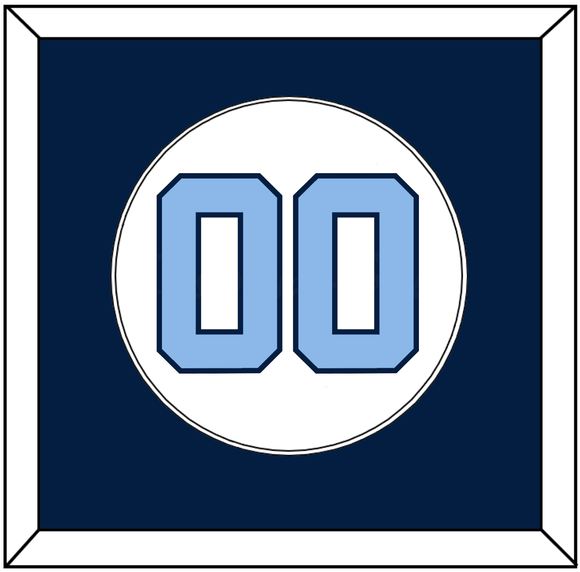 North Carolina Baseball Number - Home White (2014) - Single Mat 2