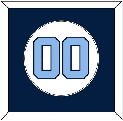 North Carolina Baseball Number - Home White (1999-2000) - Essential Tier 2