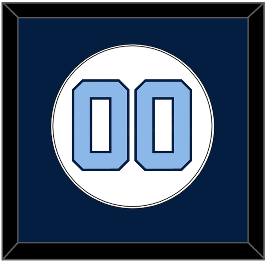 North Carolina Baseball Number - Home White (2014) - Essential Tier 2