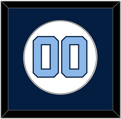 North Carolina Baseball Number - Home White (1999-2000) - Essential Tier 2