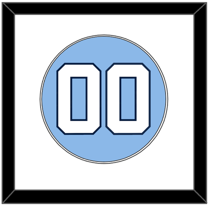 North Carolina Baseball Number - Road Light Blue (2013-2014) - Essential Tier 1