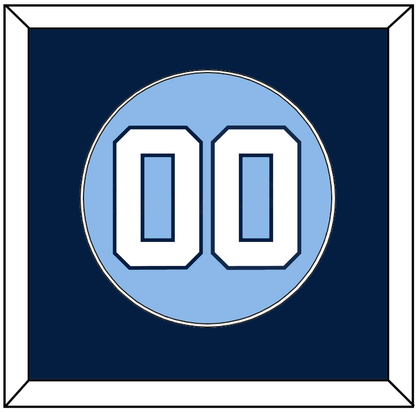 North Carolina Baseball Number - Road Light Blue (2013-2014) - Essential Tier 2