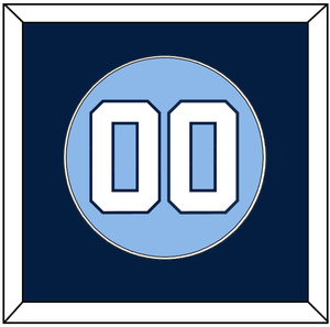 North Carolina Baseball Number - Road Light Blue (2013-2014) - Single Mat 2