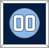 North Carolina Baseball Number - Road Light Blue (2013-2014) - Single Mat 2