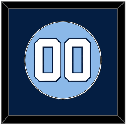 North Carolina Baseball Number - Road Light Blue (2013-2014) - Essential Tier 2