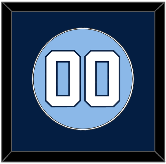 North Carolina Baseball Number - Road Light Blue (2013-2014) - Essential Tier 2