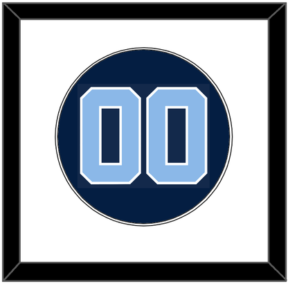 North Carolina Baseball Number - Alternate Navy Blue (2013-2014) - Essential Tier 1